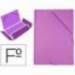 Carpeta de gomas Liderpapel color lila folio