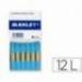 Lapices cera blanda Manley caja 12 unidades celeste claro