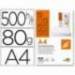 Papel marca Liderpapel A4 microperforado tres partes iguales