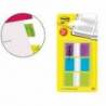Banderitas Post-it ® separadoras Index verde, azul y violeta