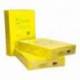 Papel color Q-connect A4 80g/m2 color Amarillo intenso pack 500 hojas