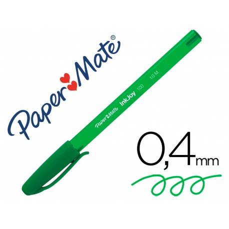 Boligrafo Paper Mate Inkjoy 100 1 mm Verde