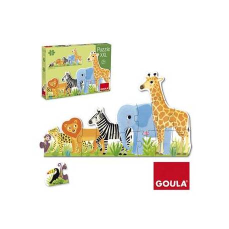 Puzzle a partir de 2 años Animales de la Selva XXL 16 piezas Goula