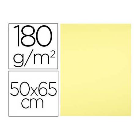 Cartulina Liderpapel color Amarillo Medio 50x65 cm 180 gr