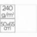 Cartulina Liderpapel Blanco 50x65 cm 240 gr Paquete de 25 unidades