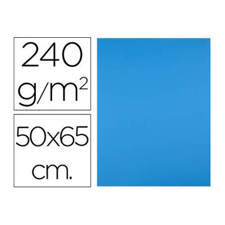 Cartulina Liderpapel Azul Turquesa 50x65 cm 240 gr Paquete de 25 unidades