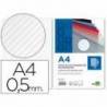 Tapa de Encuadernacion Polipropileno Rayado Liderpapel DIN A4 Transparente 0.5mm pack 100 uds