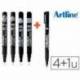 Rotulador Artline Calibrado Comic Pen Trazos Surtidos color Negro + Permanente 853