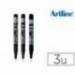 Rotulador Artline Comic Calibrado Micrometrico Color Negro Bolsa de 3 Unidades 0,2 0,4 0,8mm