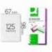 BOLSA DE PLASTIFICAR Q-CONNECT 67 X 98 MM 125 MC CON CLIP PARA TARJETAS DE VISITA CAJA 25 UNIDADES