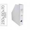 Revistero Plastico Exacompta color Blanco 310x230x70 mm