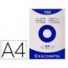 Fichas Cartulina DIN A4 Ficheros Exacompta Blanca 205 gr