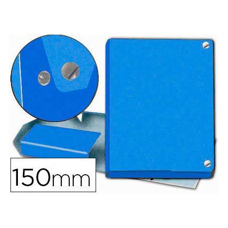 Carpeta proyectos Pardo folio 150 mm Carton forrado color azul con broche