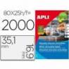 Etiqueta adhesiva de Apli 35,6 X 16,9