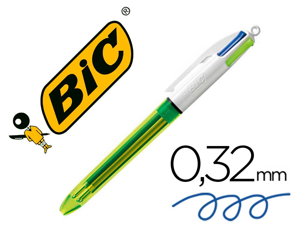 Bic bolígrafo 4 colores Flúo