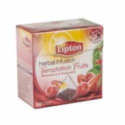 Infusion de te en piramides frutas rojas marca Lipton