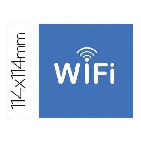 Etiqueta adhesiva Apli de señalizacion simbolo wifi