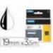 Cinta marca Dymo rhino nylon flexible blanco/negro