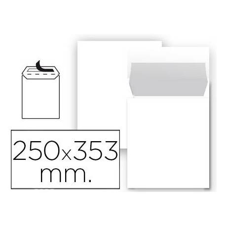 Sobre bolsa Liderpapel N10 blanco Folio prolongado Caja 25