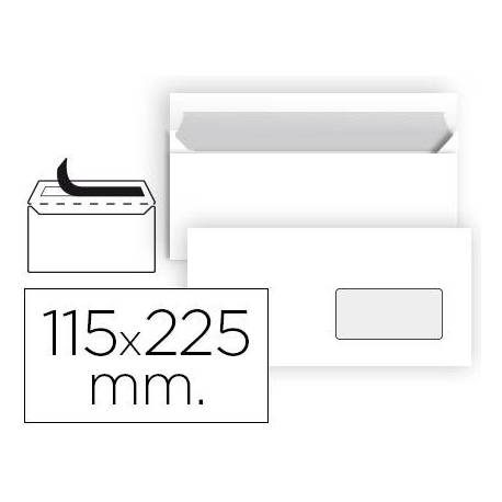 Sobre Americano Liderpapel N4 Blanco 115 x 225 mm Caja 25