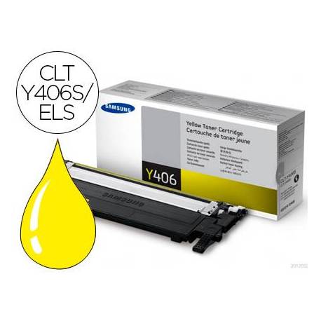 Toner Samsung CLT-Y406S/ELS color Amarillo Impresora CLP-365