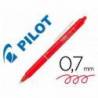 Boligrafo Borrable Pilot Frixion retractil 0,4 mm Color Rojo