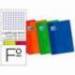 Bloc espiral Oxford cartoncillo folio con cuadricula 4mm 80 hojas