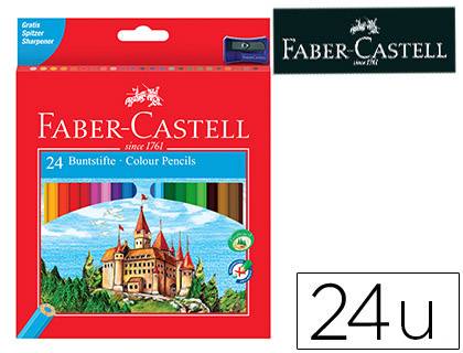 24 Lápices de Color Largos Hexagonales Faber Castell