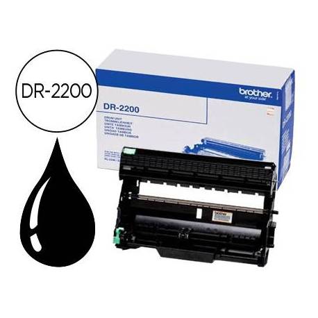 Tambor Brother negro DR-2200, impresoras HL-2130, DCP-7055, MF-C7360N