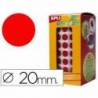 Gomets Apli circulares color rojo 20mm