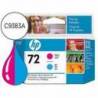 CARTUCHO INK-JET HP 72 COLOR MAGENTA Y CIAN C9383A