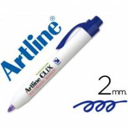 Rotulador Artline Clix color azul 2mm para pizarra blanca