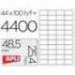 Etiquetas Adhesivas marca Apli 48,5 x 25,4 mm