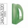 Revistero Liderpapel verde translucido