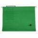 Carpeta colgante marca Liderpapel Folio kraft verde