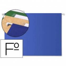 Carpeta colgante marca Liderpapel Folio Kraft azul