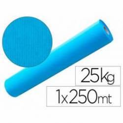 Papel kraft azul bobina 1,00 mt x 250 mts especial para embalaje.