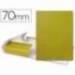 Carpeta de proyectos Liderpapel de carton con gomas amarillo 7cm