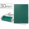 Carpeta de proyectos Liderpapel de carton con gomas. Folio. Verde. 3 cm