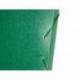 Carpeta de proyectos Liderpapel de carton con gomas. Folio. Verde. 3 cm