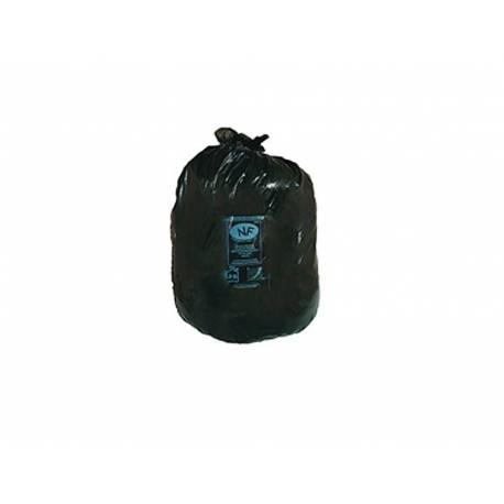 Bolsa basura negra 54x60cm galga 100 rollo 25 unidades (36541)
