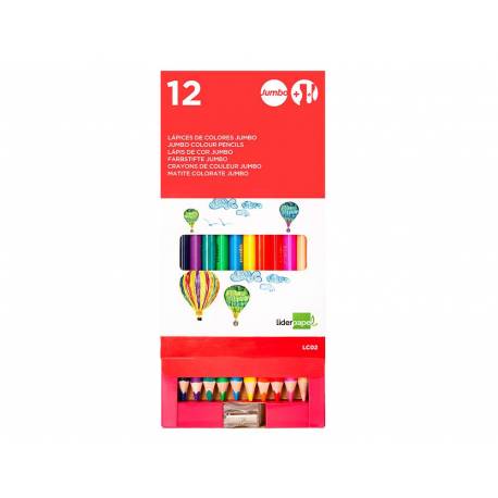 Caja de 24 lápices de colores para niños, material escolar