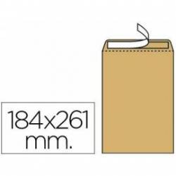 Sobres bolsa kraft N.6 Liderpapel, 184x261mm