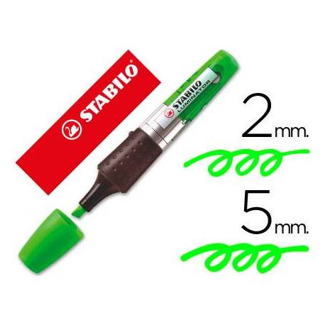 Rotulador Stabilo boss luminator tinta liquida verde