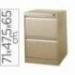 Archivador carpetas colgantes 2 cajones color beige