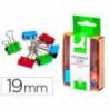 Pinza metalica reversible marca Q-Connect colores surtidos