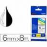 Cintas Brother TZE-211 6mm (ancho) x 8m (largo) laminada blanco/negro