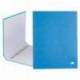 Carpeta carton forrado 4 anillas Liderpapel Paper Coat lomo 40 mm folio celeste
