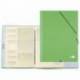 Carpeta clasificadora carton gomas Paper Coat Liderpapel verde