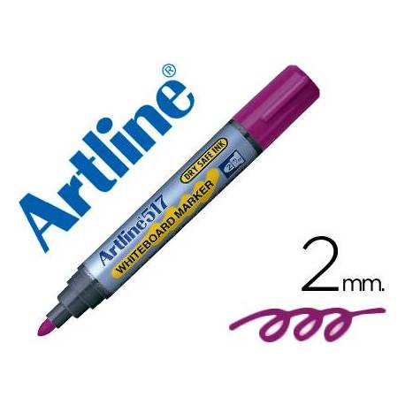 Rotulador Artline EK-517 violeta para pizarra blanca
